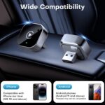 2-in-1 Wireless CarPlay & Android Auto Adapter, Plug & Play CarPlay Dongle Converts Wired to Wireless, Fast Auto-Connect, No Delay, Compact Design for iPhone & Android with USB/USB-C Port(Black) - Image 7