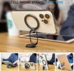 for Magsafe Magnetic Phone Ring Holder, Double Adjustable Gym Finger Ring Grip and Stand, Removable Phone Grip Holder for iPhone, iPad and Smartphones, Compatible with Magnetic Car Mount - Image 6