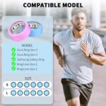 6 Pack Silicone Smart Ring Cover Compatible with Oura Ring Gen4/Oura Gen3/Samsung Galaxy/RingConn,Anti Scratch Protector for Women Men Working Out Gym - Image 3