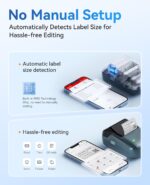 NIIMBOT B1 Label Maker Machine with Tape, Thermal Label Printer Easy to Use for Office, Home, Business, 2 Inch Label Maker with 2'' x1.18'' Labels-230pcs/Roll - Image 4