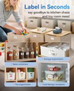 NIIMBOT B1 Label Maker Machine with Tape, Thermal Label Printer Easy to Use for Office, Home, Business, 2 Inch Label Maker with 2'' x1.18'' Labels-230pcs/Roll - Image 5