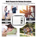 MODENGKONGJIAN TSA Approved Toiletry Bag, 3 Pcs Clear Toiletries Bags Quart Size Travel Makeup Cosmetic Bag for Women Men, Carry on Airport Airline Compliant Bag (Black) - Image 4