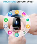 Smart Watch for Women Men- Answer/Make Call, 2025 IP68 Waterproof Fitness Step Sleep Tracker Watch with Monitor Activity Counter Smartwatch for Andriod iPhone iOS Samsung Compatible - Image 8