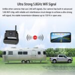 Wireless Backup Camera, Ultra Strong Signal Clear Picture Rechargeable Magnetic Rear View Reverse Wireless Back up Camera for Trailer Truck RV Pickup Camper Van etc - Image 4