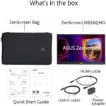 Asus ZenScreen MB16QHG 16" WQXGA LED Monitor - 16:10-16" Class - in-Plane Switching (IPS) Technology - LED Backlight - 2560 x 1600-16.7 Million Colors - 500 Nit - 5 ms - 120 Hz Refresh R - Image 9