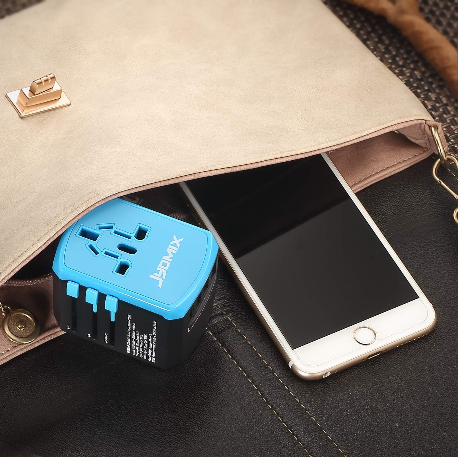 All in One Universal USB Travel Power Adapter with 3 USB Port and Type-C International Wall Charger Worldwide AC Power Plug 8 Pin AC Socket for Multi-Nation Travel UK, EU, AU, Asia - Image 7