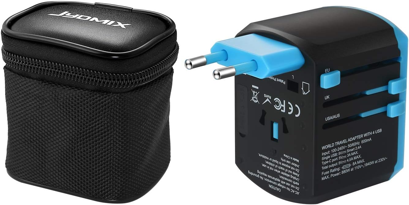 All in One Universal USB Travel Power Adapter with 3 USB Port and Type-C International Wall Charger Worldwide AC Power Plug 8 Pin AC Socket for Multi-Nation Travel UK, EU, AU, Asia - Image 10