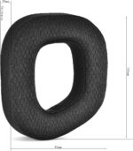 HS80 RGB Thicker Upgrade Quality Earpads - Replacement Ear Cushion Cup Compatible with Corsair HS80 RGB Wireless Headphone, High-Density Noise Cancelling Foam，Added Thicknes (Black Fabric) - Image 4