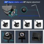Back up Camera for Cars, Backup Camera,1080P HD Reverse Camera de reversa de auto/Front Camera for car Truck Rear view/170 Degrees Viewing Angle(Black) - Image 5