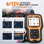 ANCEL AD410 PRO OBD2 Scanner and Battery Tester,2-in-1 Car Diagnostic Tool,Check Engine Light,EVAP Test,Live Data,6V/12V Battery Analyzer with Cranking & Charging System Test for Car Motorcycle - Image 6