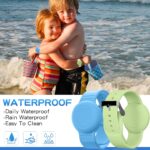 Waterproof Air Tag (2 Pack), Soft Silicone Air Tag Hidden, Lightweight GPS Tracker Compatible with Apple AirTag (Grow in Dark Blue & Green) - Image 3