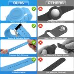 Waterproof Air Tag (2 Pack), Soft Silicone Air Tag Hidden, Lightweight GPS Tracker Compatible with Apple AirTag (Grow in Dark Blue & Green) - Image 5
