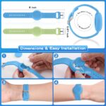 Waterproof Air Tag (2 Pack), Soft Silicone Air Tag Hidden, Lightweight GPS Tracker Compatible with Apple AirTag (Grow in Dark Blue & Green) - Image 6