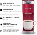 Keurig K-Mini Plus Single Serve K-Cup Pod Coffee Maker, with 6 to 12oz Brew Size, Stores up to 9 K-Cup Pods, Travel Mug Friendly, Cardinal Red - Image 3