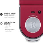 Keurig K-Mini Plus Single Serve K-Cup Pod Coffee Maker, with 6 to 12oz Brew Size, Stores up to 9 K-Cup Pods, Travel Mug Friendly, Cardinal Red - Image 4