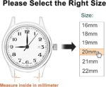 WOCCI 20mm Adjustable Nylon Watch Band, Quick Release Sport Loop Strap (Army Green) - Image 6