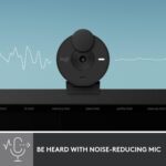 Logitech Brio 301 Full HD Webcam with Privacy Shutter, Noise Reduction Microphone, USB-C, Certified for Zoom, Microsoft Teams, Google Meet, Auto Light Correction - Black (Renewed) - Image 4