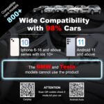 Wireless CarPlay Adapter (2025 Upgraded) 2-in-1 CarPlay & Android Auto, Converts Wired to Wireless CarPlay, Plug & Play, Low Latency, Compatible with iPhone & Android, USB-C Support - Image 6