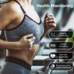 Smart Ring - Health and Fitness Tracker With Calories/Heart Rate/Blood Oxygen/Blood Pressure/Sleep Monitoring, IP68 Waterproof Pedometer for Exercise (Silver, #8) - Image 3