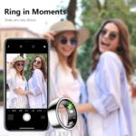 Smart Ring - Health and Fitness Tracker With Calories/Heart Rate/Blood Oxygen/Blood Pressure/Sleep Monitoring, IP68 Waterproof Pedometer for Exercise (Silver, #8) - Image 5