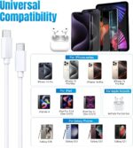 iPhone 15 16 Charger, 30W Super Fast Charging, USB C Block Type C Cable Cord [ 6.6ft + 10ft ] for iPhone 16,16 Plus,16 Pro,16 Pro Max, iPhone15, iPad Pro 12.9/11, Galaxy S25, S24,S23-2Pack - Image 7