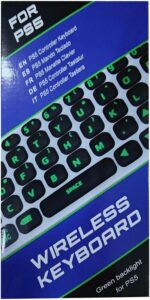 TiMOVO PS5 Controller Keyboard with Green Backlit, Wireless Bluetooth Keypad Chatpad for PlayStation 5, Built-in Speaker & 3.5mm Audio Jack, Mini Gaming Keyboard for PS5 Accessories, Black - Image 10