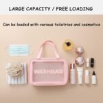 Clear Travel Bags for Toiletries, 3Pcs Portable PVC Waterproof Cosmetic Bags, Transparent Travel Storage Carry Pouch, Toiletry Bags and Cosmetics Organizer for Women Men (Pink) - Image 6