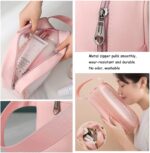 Clear Travel Bags for Toiletries, 3Pcs Portable PVC Waterproof Cosmetic Bags, Transparent Travel Storage Carry Pouch, Toiletry Bags and Cosmetics Organizer for Women Men (Pink) - Image 8
