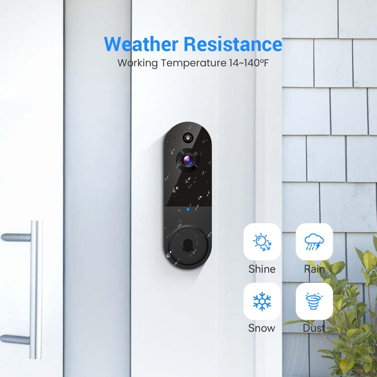 1080p Wireless Video Doorbell Camera, Night Vision, Smart AI Human Detection, Two-Way Talk, Battery Powered, 2.4GHz Wi-Fi, Cloud Storage - Image 8