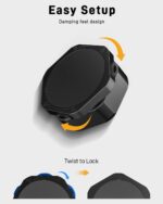 4 Pack Tagginnc AirTag Magnetic Case – Ultra Strong Magnet & Discreet Hexagonal Nut Design with Non-Slip Base, Waterproof & Shatterproof, Compatible with Apple AirTag for Car, Truck & Trailer - Image 4