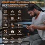 ZMOON ZM301 OBD2 Scanner Diagnostic Tool, Car Code Reader OBDII/EOBD Diagnostic Scan Tool for All Cars After 1996 - Image 3