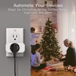 TREATLIFE 4 Pack Smart Plugs That Work with Alexa and Google Home, 7 Day Heavy Duty Programmable Timer, 1800W 15A WiFi Smart Outlet, Child Lock, Vacation Mode, Reliable WiFi Connection - Image 3