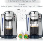 Mixpresso Single Serve Coffee Brewer K-Cup Pods Compatible & Ground coffee, Single Serve K-Cup Coffee Maker With 4 Brew Sizes 45oz, Quick Brewing with Auto Shut-Off, Rapid Brew Technology - Image 3