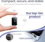 Wireless CarPlay Adapter for iPhone, Convert Wired to Wireless Apple CarPlay Adapter, Mini Size with Extension Cable USB & USB-C/Type-C, Stable Control & No Delay, Black - Image 3