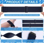 Compatible with 16mm 18mm 19mm 20mm 22mm Watch Bands Quick Release Replacement Wristband,Adjustable Stretchy Nylon Solo Loop Straps Fabric Braided Sport Elastic Bands for Men Women - Image 3