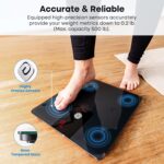 GE Bathroom Scale Body Weight: Digital BMI Weight Balance Scales FSA HSA Eligible Heavy Duty Measuring Device for People Accurate Bluetooth Weighing Electronic Weigh Machine, Black - Image 3