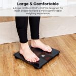 GE Bathroom Scale Body Weight: Digital BMI Weight Balance Scales FSA HSA Eligible Heavy Duty Measuring Device for People Accurate Bluetooth Weighing Electronic Weigh Machine, Black - Image 6