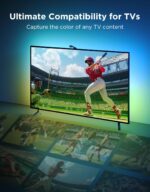 Govee TV Backlight 3 Lite with Fish-Eye Correction Function Sync to 55-65 Inch TVs, 11.8ft RGBICW Wi-Fi LED Strip Lights with Camera, 4 Colors in 1 Lamp Bead, Voice and APP Control, Adapter - Image 4