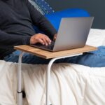 Mind Reader Standing Desk, Laptop Stand, Height Adjustable, Computer Table, Work Table, MDF, 19" L x 12" W x 31" H, Black - Image 3