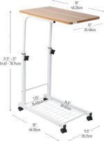 Mind Reader Standing Desk, Laptop Stand, Height Adjustable, Computer Table, Work Table, MDF, 19" L x 12" W x 31" H, Black - Image 4