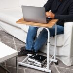 Mind Reader Standing Desk, Laptop Stand, Height Adjustable, Computer Table, Work Table, MDF, 19" L x 12" W x 31" H, Black - Image 6