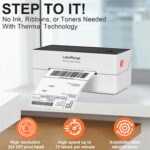Ecommerce Label Printer, Bluetooth Thermal Shipping Label Printer, 4x6 Thermal Printer Compatible with Android, iOS, Windows, Amazon, Ebay, Shopify, Etsy, USPS, Pirate Ship, Shippo - Image 3