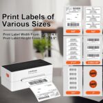 Ecommerce Label Printer, Bluetooth Thermal Shipping Label Printer, 4x6 Thermal Printer Compatible with Android, iOS, Windows, Amazon, Ebay, Shopify, Etsy, USPS, Pirate Ship, Shippo - Image 5