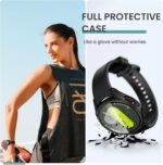 Tensea [5+5Pack for Samsung Galaxy Watch 7 Screen Protector Case 44mm Accessories, Hard PC Bumper/HD Anti-Fog Tempered Glass Protective Film, Face Cover Set, Galaxy Watch 7 Case for Women Men - Image 4