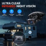 RV Backup Camera, Vehicle Backup Camera with AI Detection, 1080P Backup Cameras, 7'' Waterproof Wireless Backup Camera with DVR Recording & Night Vision for Car, Van, SUV, Truck, Trailer - Image 8