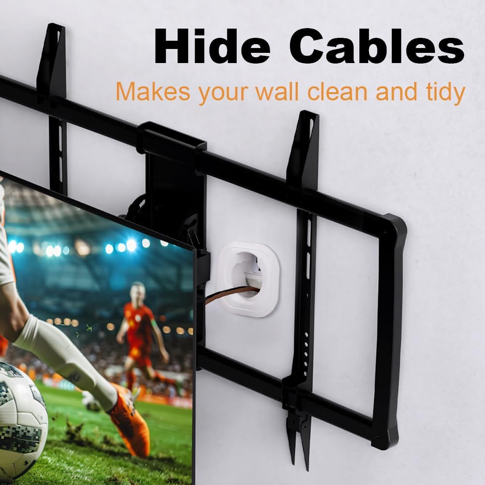 in Wall Cable Management Kit,Hide TV Cords for Wall Mount TV,Includes Power & Low Voltage Cable Management,Easy Install with Hole Saw Drill Attachment - Image 6