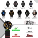 Quick Release Nylon Watch Band 18mm 20mm 22mm for Women Men Nylon Sport Loop Watch Straps Adjustable Breathable Replacement Bands, 3 PCS - Image 3