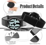 Quick Release Nylon Watch Band 18mm 20mm 22mm for Women Men Nylon Sport Loop Watch Straps Adjustable Breathable Replacement Bands, 3 PCS - Image 5