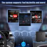Wireless CarPlay Adapter, 2025 Upgrade Support Netflix/YouTube/TF Card Plug & Play Dongle with Apple Car Play Wireless Adapter Android Auto Wireless Adapter for Cars from 2015&iPhone iOS10+ - Image 3