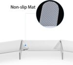 X-cosrack Acrylic Monitor Stand Riser,Dual Monitor Stand with Adjustable Length and Angle,3 Shelf with Anti-Slip Mat for Laptop, Computer, PC, Printer,TV Screen - Image 8